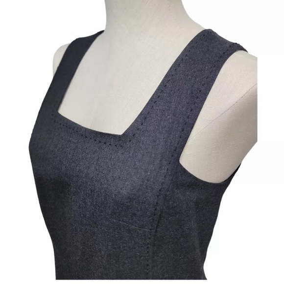 Sundance 100% Wool Dark Gray Jumper Dress with Pockets Euro Size 4 - Picture 4 of 5